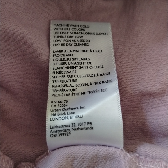 Free People Beach Dandelion Mini Dress Size XS Lilac USA Made Relaxed Cut Out - Picture 5 of 9